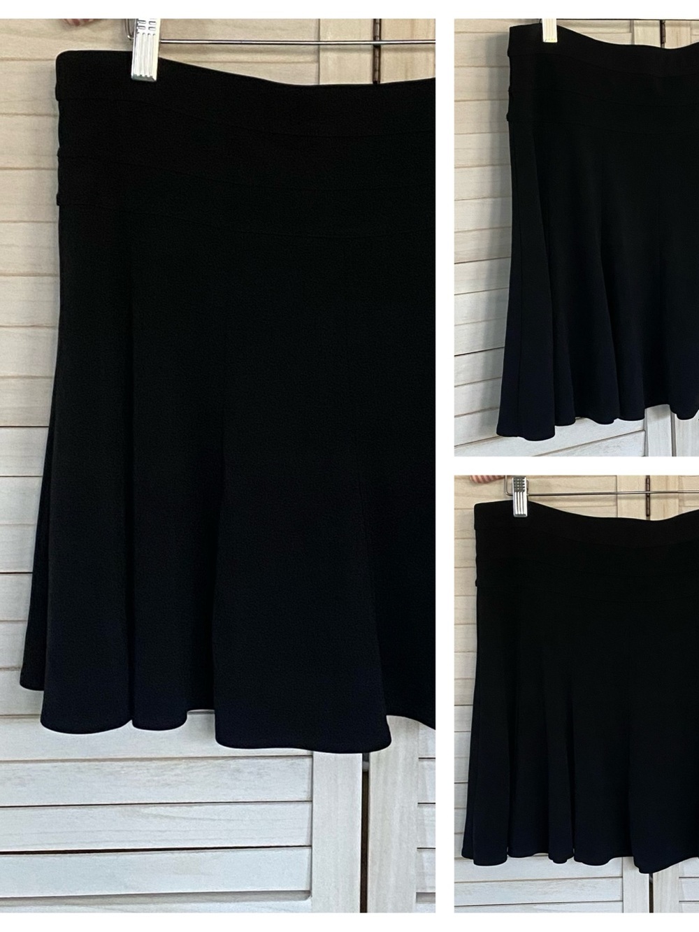 Grayson Black Flared Mini Skirt Casual Stretch Activewear